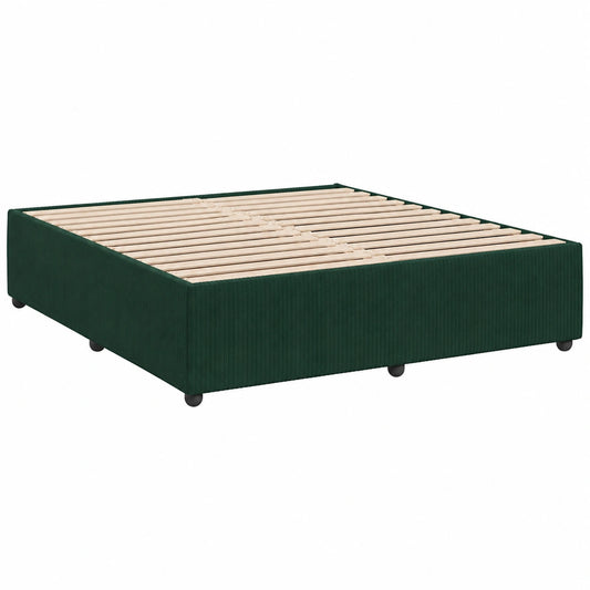 Bettgestell – 180 × 200 cm, gepolstert, mit Lattenrost, aus Samt, für Schlafzimmer