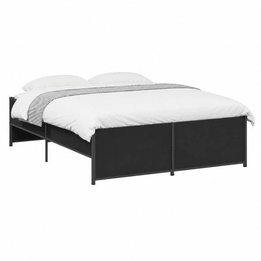Bettgestell – 120 × 200 cm, aus Metall und Holz